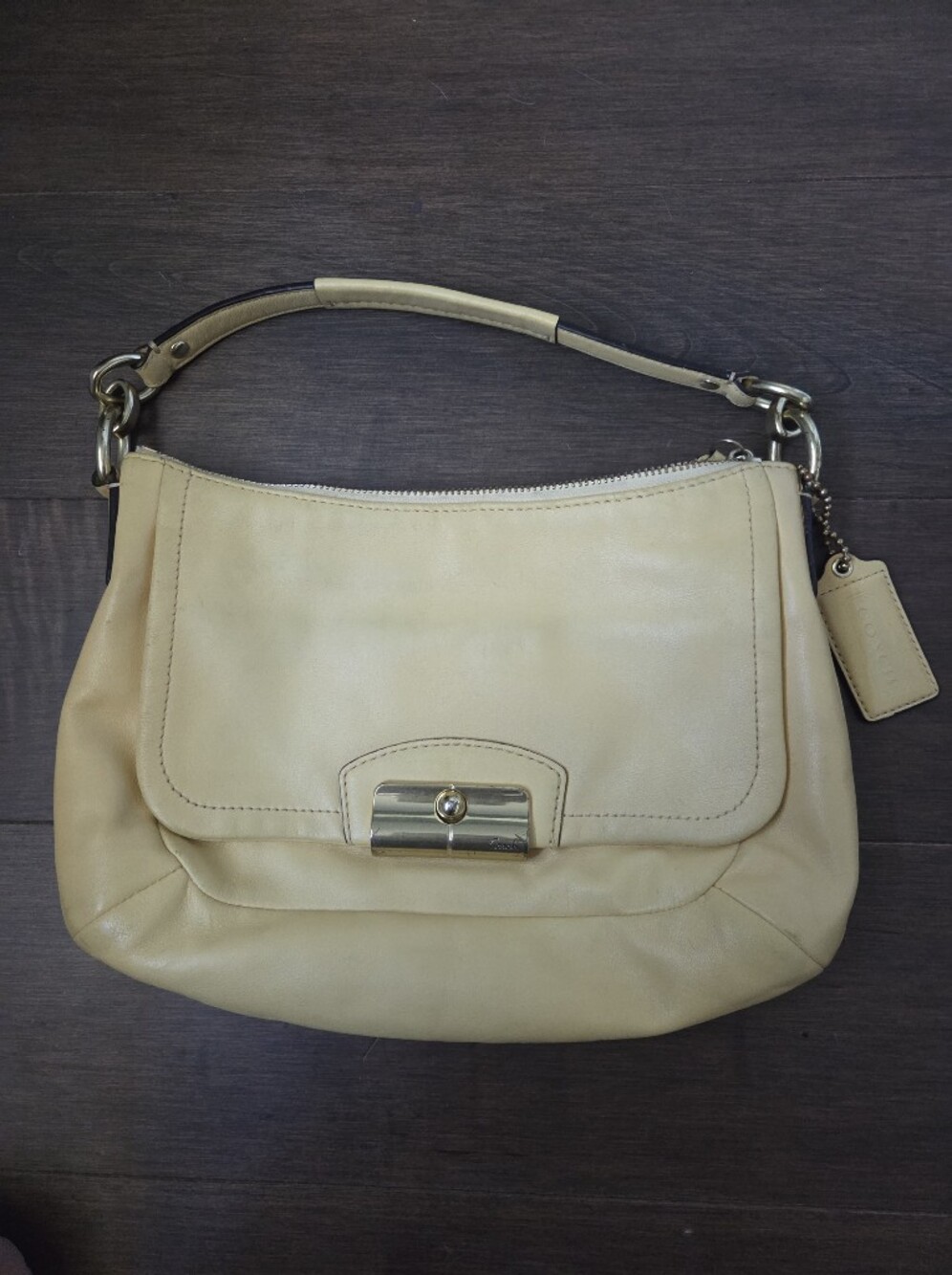 Y2k Coach Leather Shoulder Bag